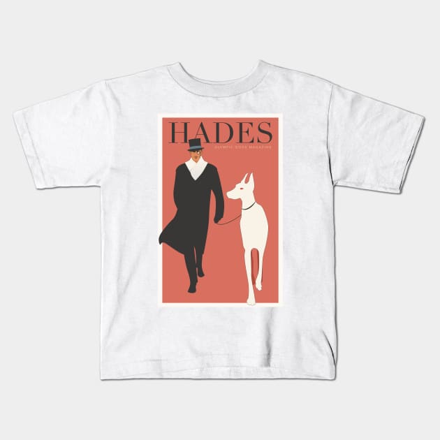 Gods Olympics Magazine: Hades Kids T-Shirt by LaInspiratriz